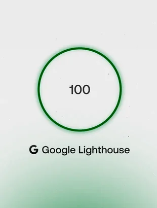 Google Lighthouse performance score of 100